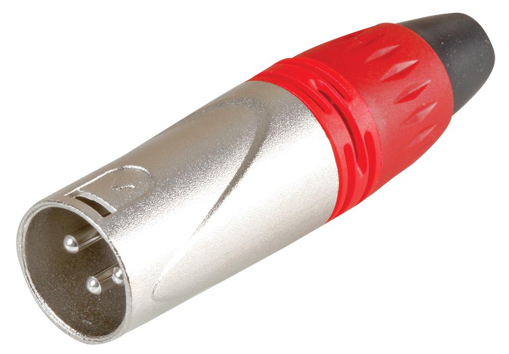 Pro Signal Psg08748 Xlr Plug 3 Pin Silver-Red