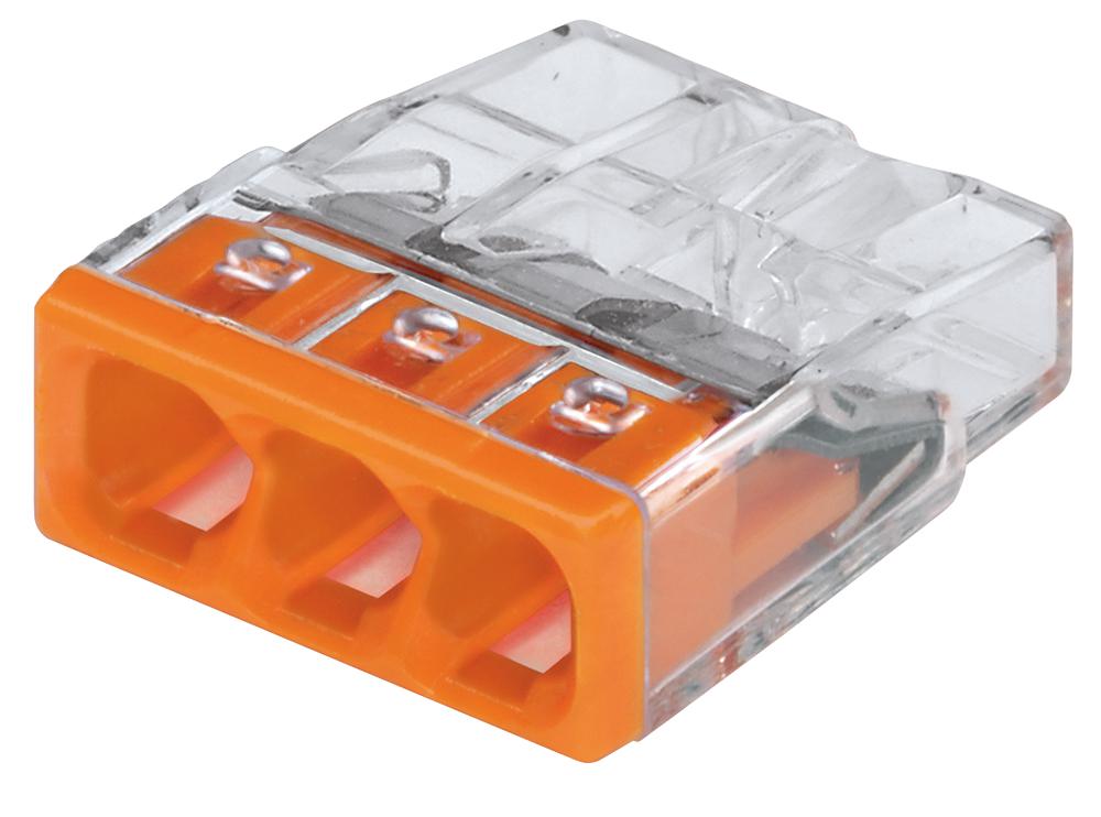 WAGO 2773-403 Terminal Block, Pluggable, 3Pos, 12Awg