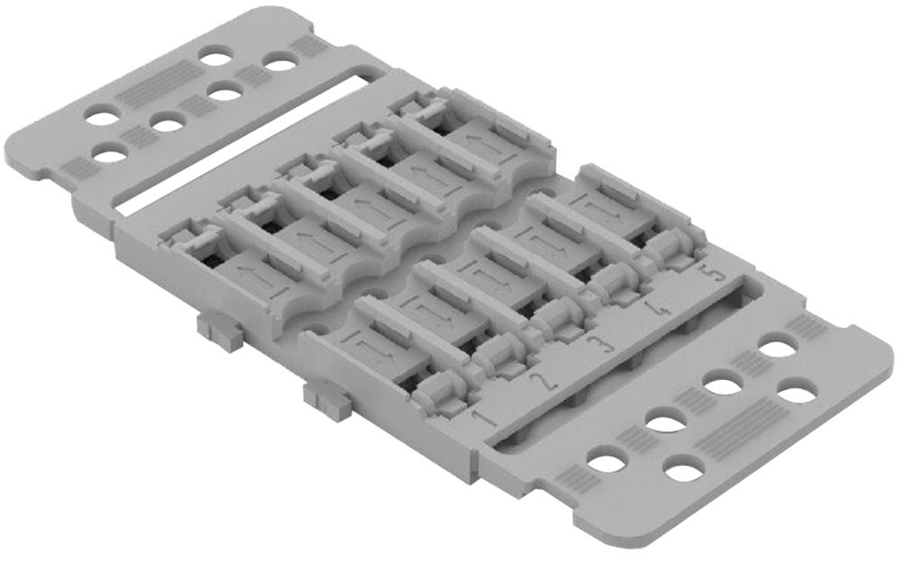 WAGO 221-2505 5 Way Mounting Carrier, Splice Connector