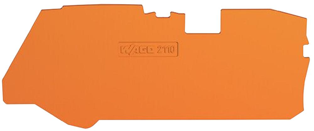 WAGO 2110-1292 End And Intermediate Plate, Orange