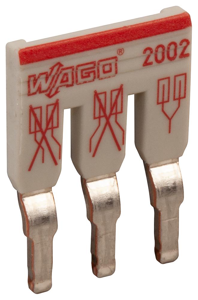 WAGO 2002-473 Staggered Jumper, 3Pos, 25A/400V