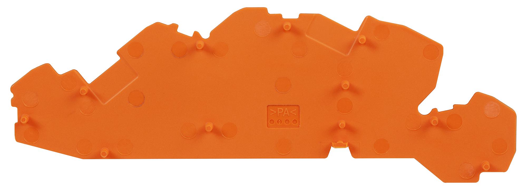 WAGO 2005-7692 End & Intermediate Plate, 1mm, Orange