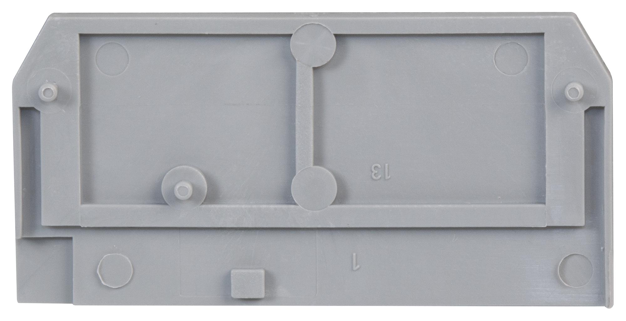 WAGO 280-308 End Plate, 2.5mm, Grey