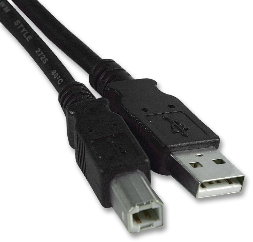 Pro Signal Usb2-102K Cable, Usb2.0 A-B, Black, 2M