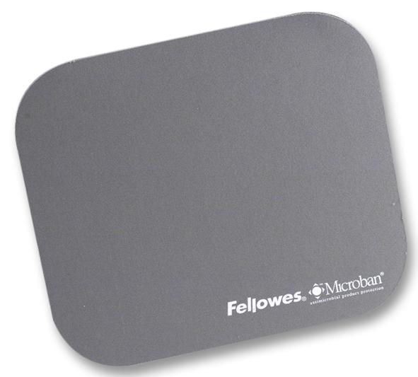 Fellowes 59340 Mouse Pad, Silver, Microban