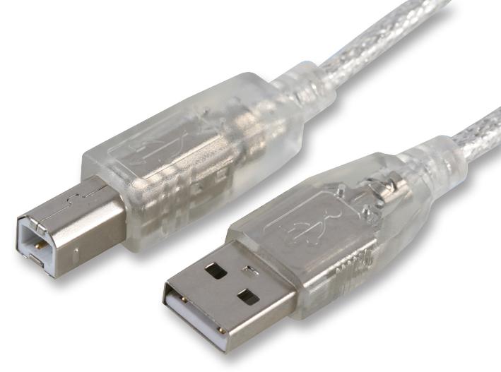 Pro Signal Psg90030 Lead, Usb 2.0, Am - Bm, 2M, Clear