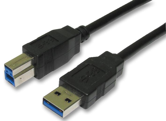 Pro Signal Usb3-801 Lead, Usb3.0 A Male-B Male 1M Black