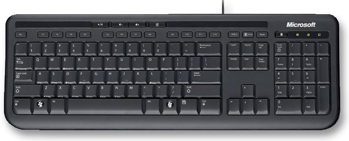 Microsoft Anb-00006 Keyboard, Wired 600 Black, Uk