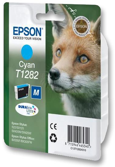 Epson T1282 Ink Cartridge, Cyan, T1282