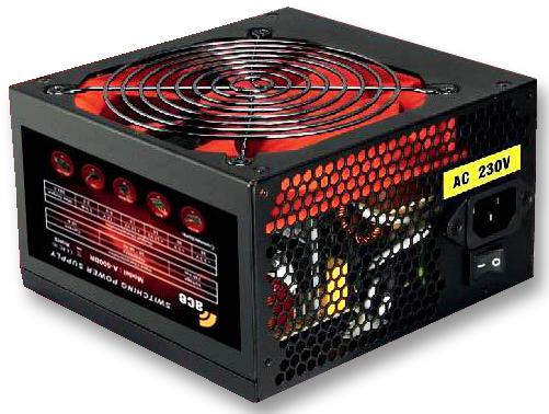 Ace Psuace750Br Psu, 750W Black Atx & Red Fan, Ace