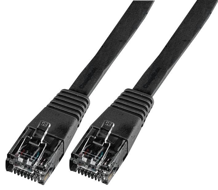 Pro Signal Psg90668 Lead, Flat Cat5E, Lsoh, Black, 3M