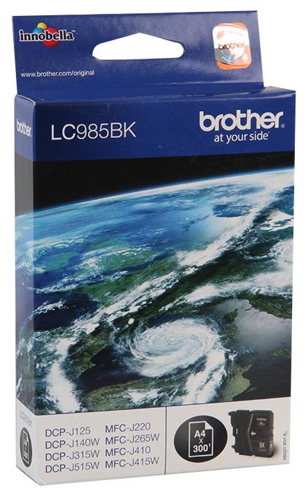 Brother Lc985Bk Ink Cartridge, Lc985Bk, Original