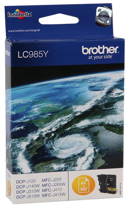 Brother Lc985Y Ink Cartridge, Lc985Y, Original