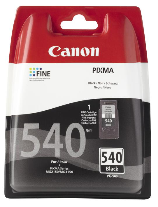 Canon 5225B004 Ink Cartridge, Pg-540, Black, Canon