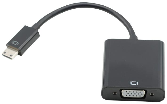 Pro Signal Psg90915 Adapter, Mini Hdmi M-Vga F, Black