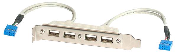 Startech Usbplate4 Slot Plate Adapter, 4 Port Usb A Female