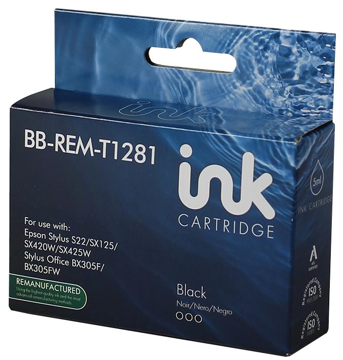 Unbranded Bb-Rem-T1281 Ink Cart, Reman, T1281 Black