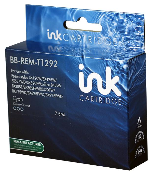 Unbranded Bb-Rem-T1292 Ink Cart, Reman, T1292 Cyan