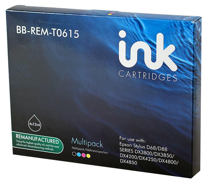 Unbranded Bb-Rem-T0615 Ink Cart, Reman, T0615 4 Colour