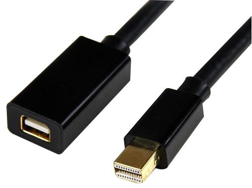 Startech Mdpext3 Lead, Mini Displayport 1.2 M-F 1M Black