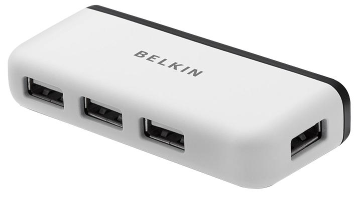 Belkin F4U021Bt Hub, 4 Port Usb2.0 Travel, Belkin