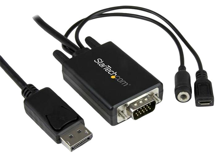 Startech Dp2Vgaamm2M Lead, Displayport-Vga With Audio 2M