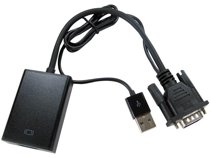 Newlink Nlhdmi-Svgacab-Usb Adapter, Vga Plug-Hdmi Rcpt