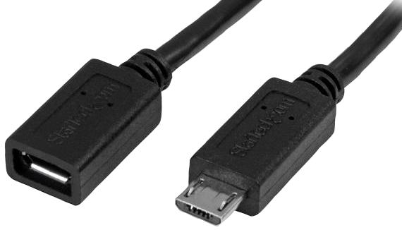 Startech Usbubext50Cm Usb Cable, 2.0 Micro B Plug-Rcpt, 500mm