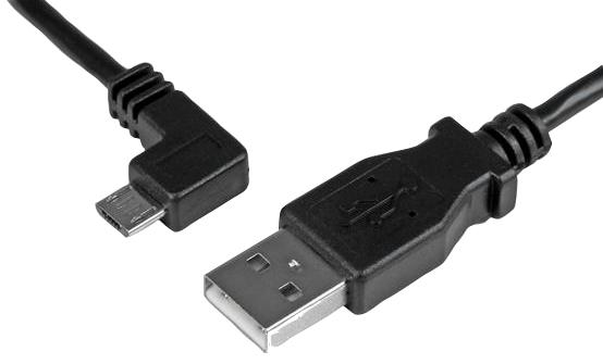 Startech Usbaub1Mla Lead, Usb2.0 A- Left Angle Micro B, 1M