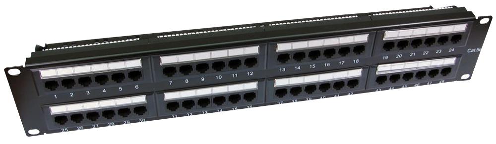 Pro Signal Ut-899248 Patch Panel, Cat 5E, 2U, 48 Port