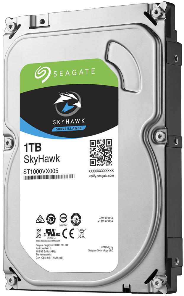 Seagate St1000Vx005 Drive, Skyhawk, 3.5In Surveillance, 1Tb