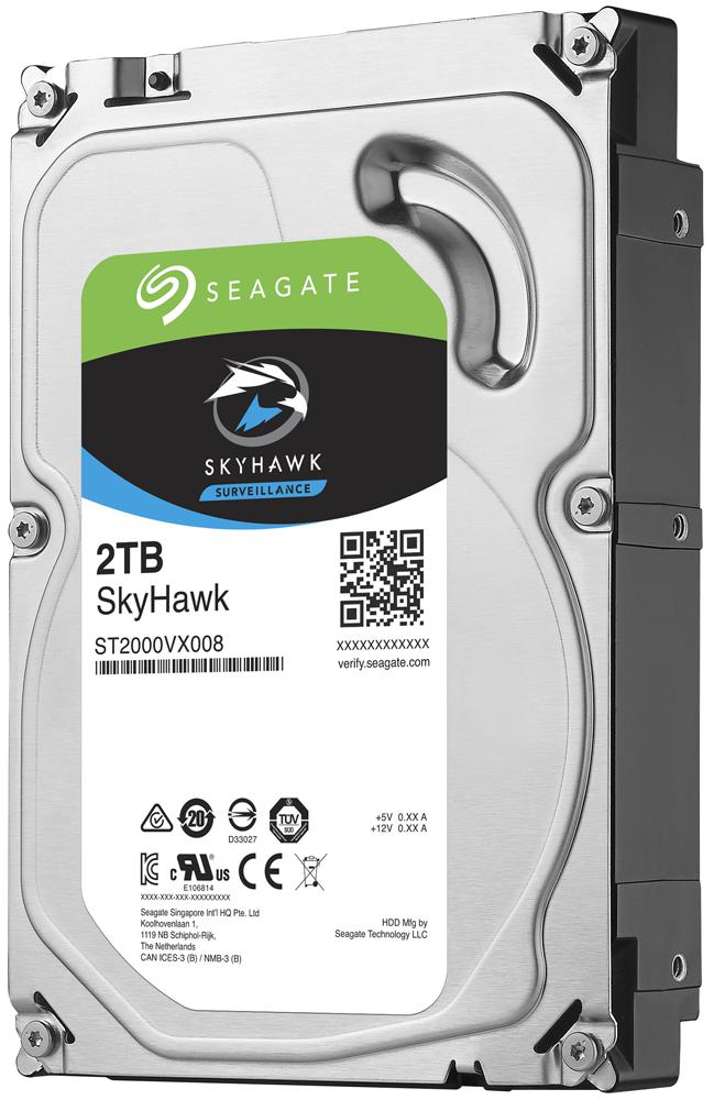 Seagate St2000Vx008 Drive, Skyhawk, 3.5In Surveillance, 2Tb