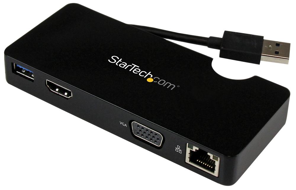 Startech Usb3Smdockhv Travel Docking Station, Laptop, 5Gbps