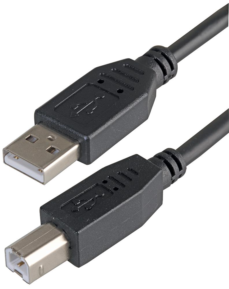 Pro Signal Psg91412 Lead, Usb2.0 A Male - B Male, Black 2M