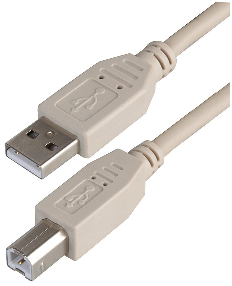 Pro Signal Psg91426 Lead, Usb2.0 A Male - B Male, Grey 3M