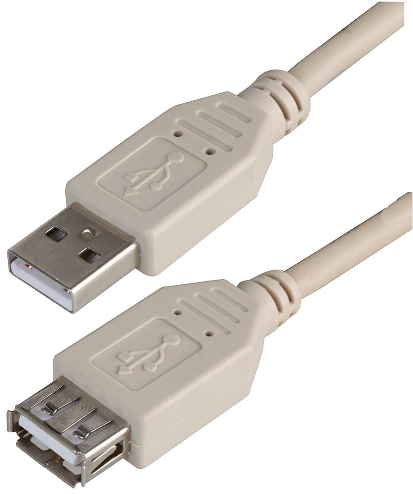 Pro Signal Psg91433 Lead,usb2.0 A Male - A Female,grey 0.5M