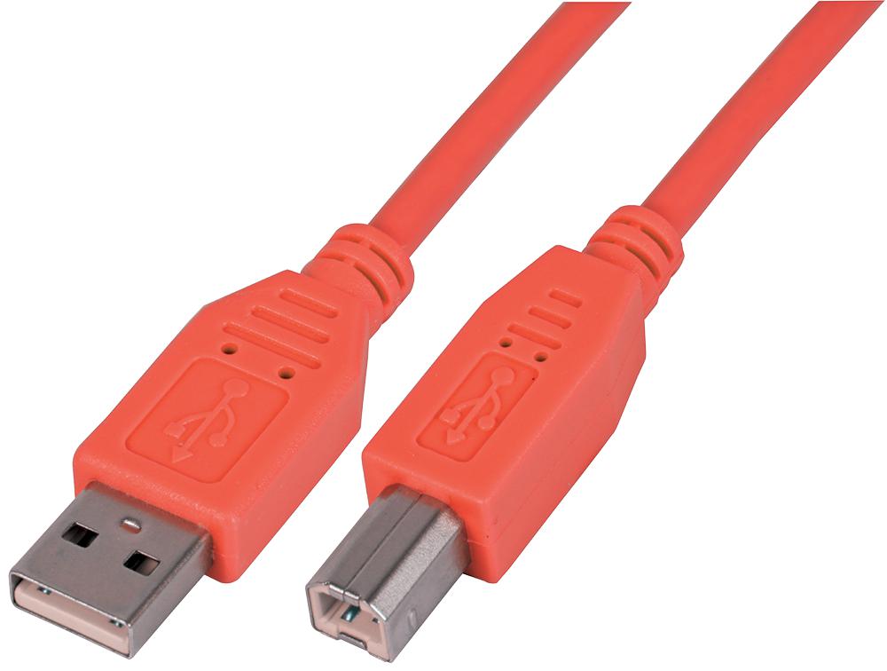 Pro Signal Psg91462 Lead, Usb2.0 A Male - B Male, Red 2M