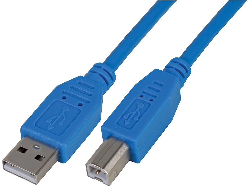 Pro Signal Psg91463 Lead, Usb2.0 A Male - B Male, Blue 1M