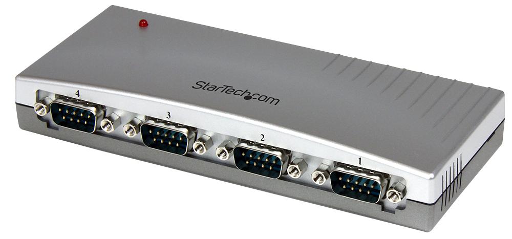 Startech Icusb2324 Adapter, 4 Port Usb-Rs232 9 Way Serial