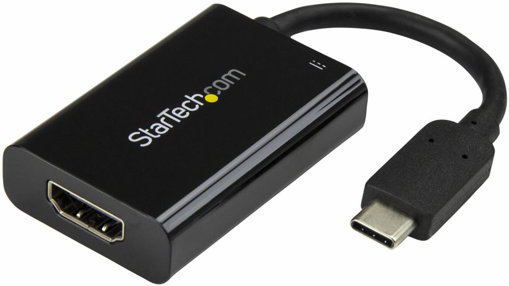 Startech Cdp2Hducp Usb-C-Hdmi Adapter, 4K Black, Power Del