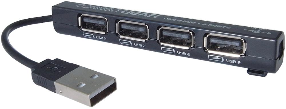 Connectorekt Gear 25-0054 Usb 2 Hub 4 Port Bus Powered