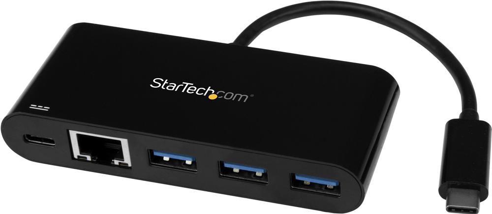 Startech Hb30C3Agepd 3 Port Usb-C Hub, Gigabit & Pd