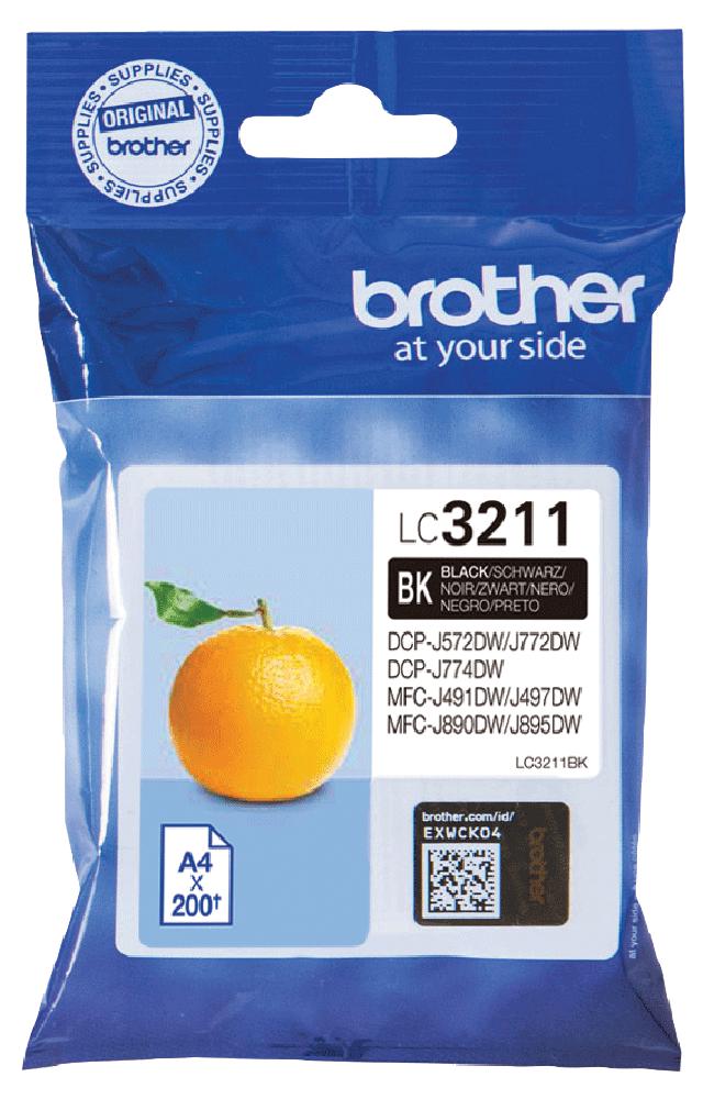 Brother Lc3211Bk Ink Cart, Lc3211Bk, Black, Brother