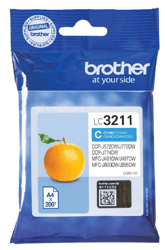 Brother Lc3211C Ink Cart, Lc3211C, Cyan, Brother