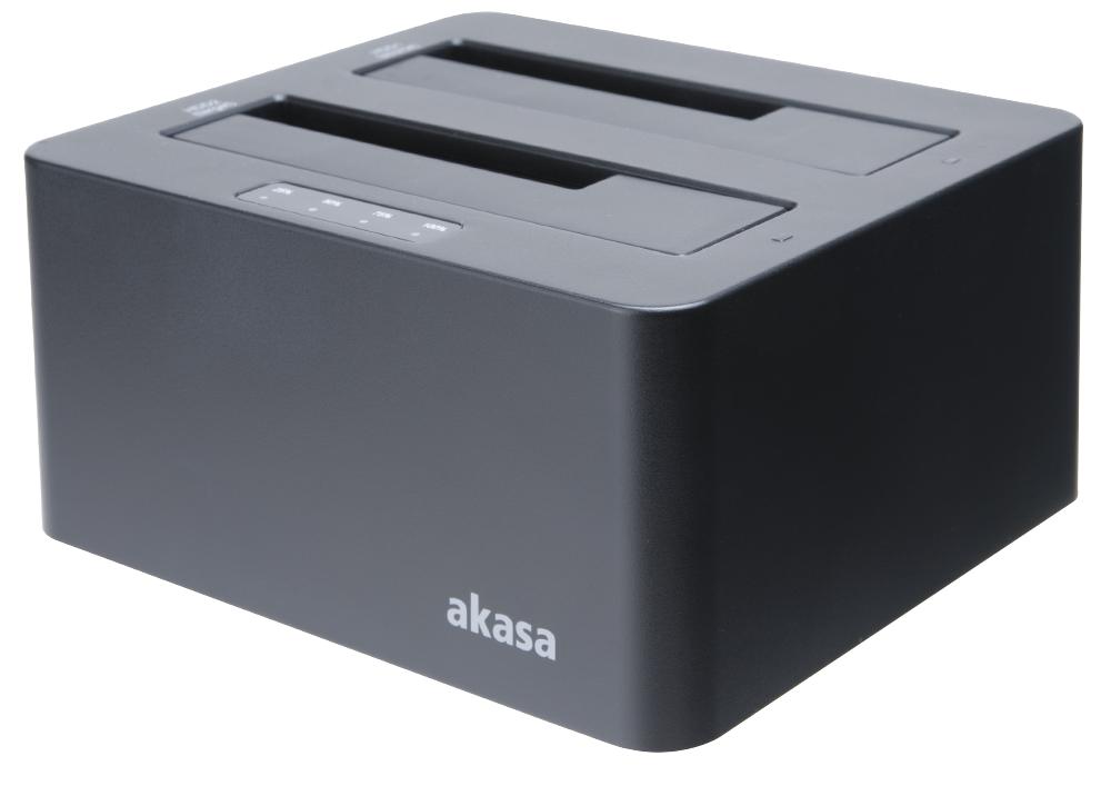 Akasa Ak-Dk08U3-Bk Dock Station, Dual Bay Usb3.1 Clone