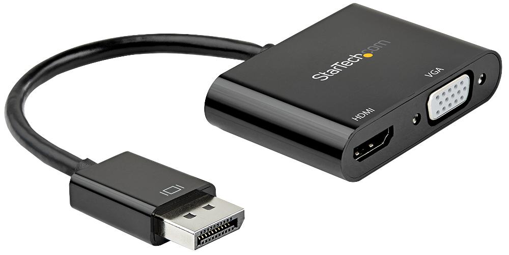 Startech Dp2Vgahd20 Adapter, Displayport To Hdmi Vga, Black