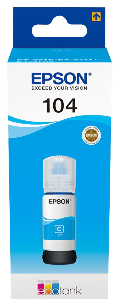 Epson C13T00P240 Ink Refill 104 Ecotank Cyan