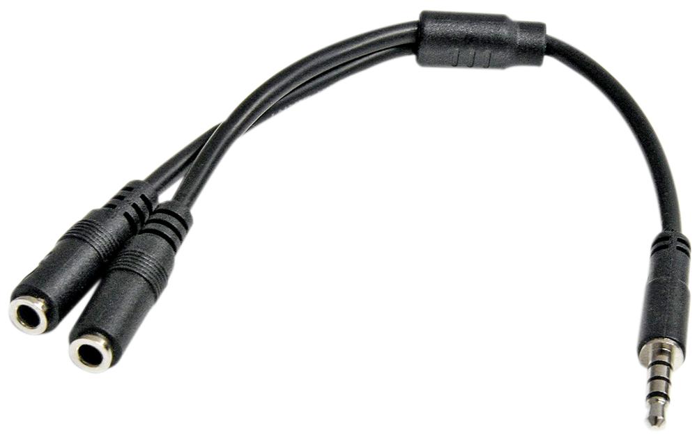 Startech Muyhsmff Cable Assy, 3.5mm Plug-Jack, 200mm