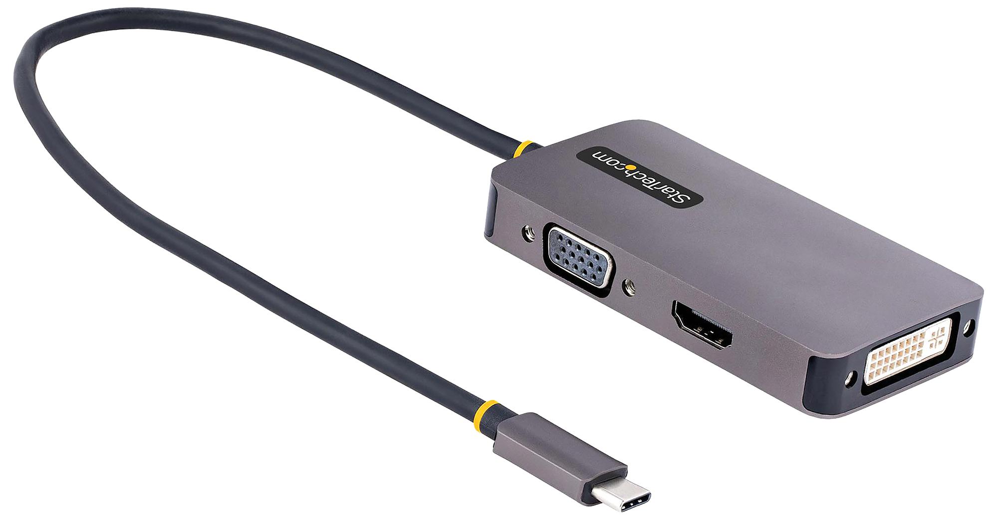 Startech 118-Usbc-Hdmi-Vgadvi Media Converter, Usb C-Dvi/hdmi/vga