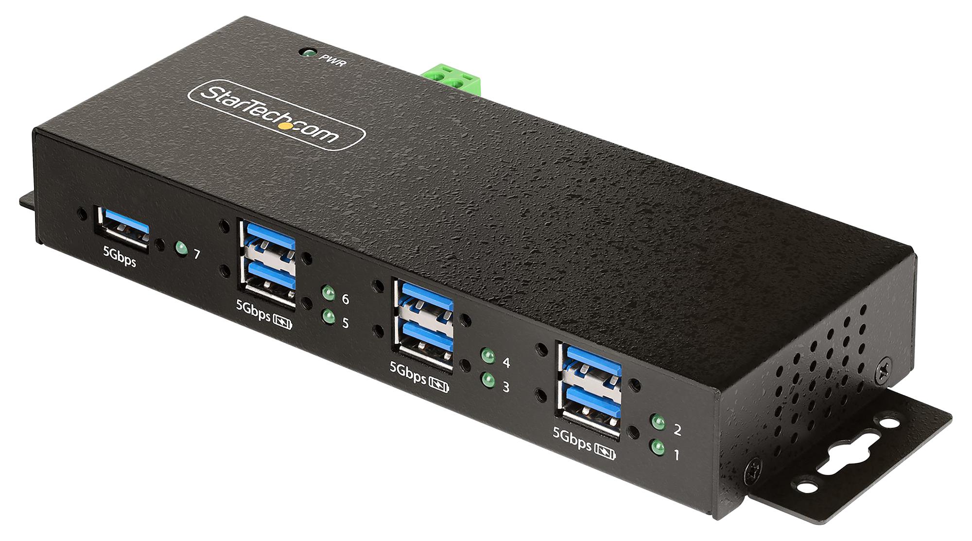 Startech 5G7Aindrm-Usb-A-Hub Usb Hub, Self Powered, 7Port